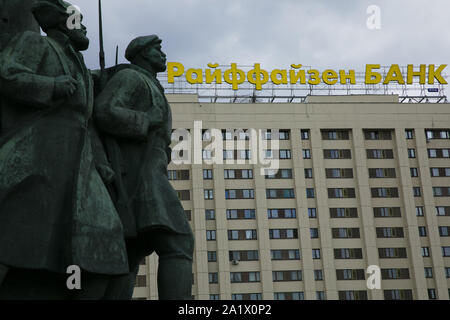 Raiffeisenbank Moscow Russia Stock Photo