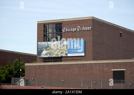 chicago tribune freedom center printing plant building chicago illinois united states of america Stock Photo