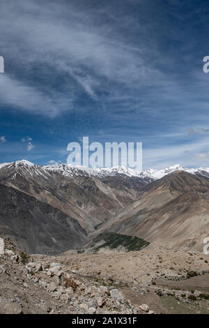 The amazing view from the Nako helipad. Stock Photo