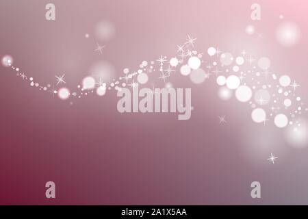 Glowing Particles. Pink template. Valentine day card. Vector illustration. Stock Vector