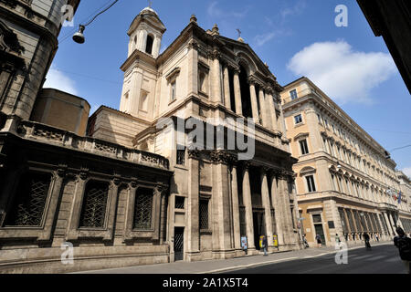 Italy, Rome, church of Santa Maria in Via Lata Stock Photo