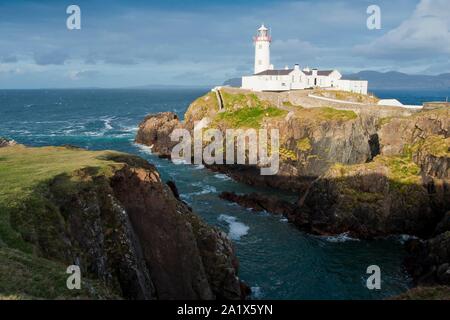 Lighthouse Fannad Head, County Donegal, Ireland Stock Photo