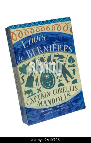 Captain Corelli's Mandolin paperbook book, a novel by Louis de Bernieres Stock Photo