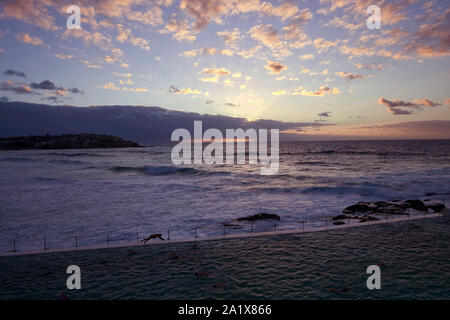 Bondi Icebergs Pool at sunsrise Stock Photo