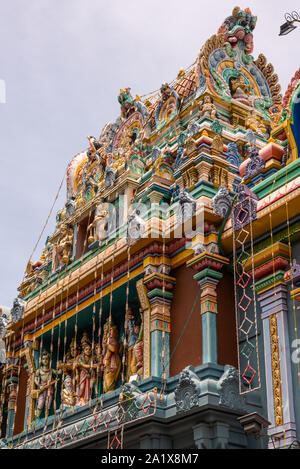 Pondicherry/India- September 3 2019: Arulmigu Manakula Vinayagar Temple in Pondicherry Stock Photo