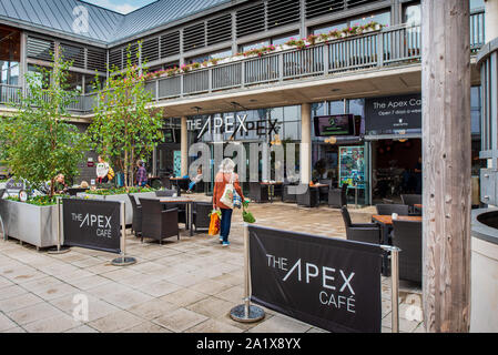 The Apex Venue Bury St Edmunds in the Arc Shopping Centre on site of the old Cattle Market in central Bury St Edmunds, opened 2010. Hopkins Architects Stock Photo
