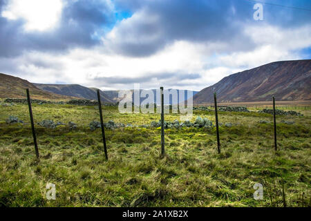 Rural landscape in Cairngorm Mountains. Ballater, Aberdeenshire, Scotland, UK Stock Photo