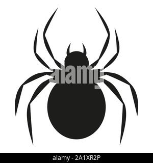 Silhouette of black spider Stock Vector