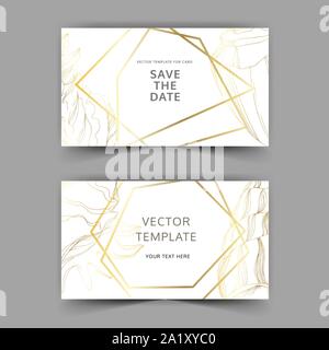 Vector Summer beach seashell tropical elements. Golden engraved ink art. Wedding background card decorative border. Thank you, rsvp, invitation elegan Stock Vector