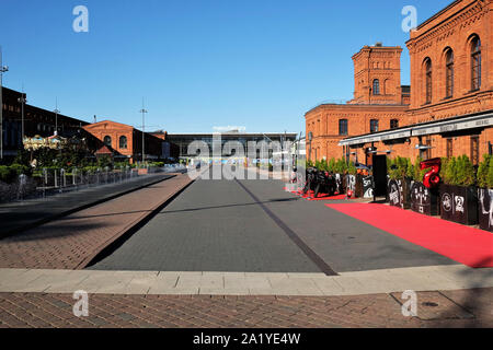 Lodz, Poland, 09/22/2019. Manufaktura arts cntre, shopping mall and leisure complex Stock Photo