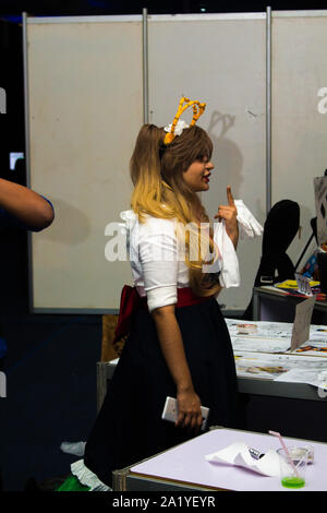 10/December/2017 - Comic-con exhibition and cosplay event held in Sri Lanka. Stock Photo