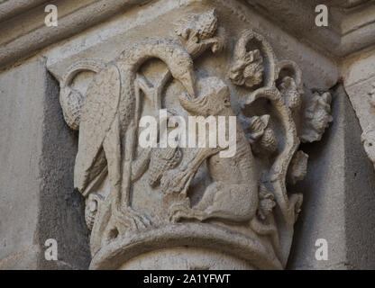 The Wolf and the Crane from AEsop's fables Illustrated by Joseph ...