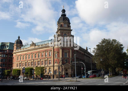 Alte Oberpostdirektion - the old main post office at Stephansplatz, Hamburg, Germany Stock Photo