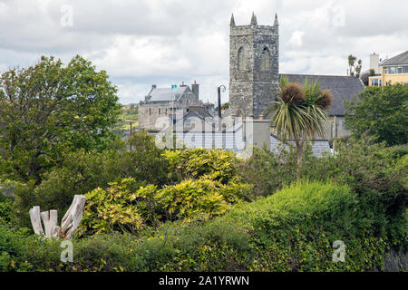 St Matthews Church with Dun na Sead in background Baltimore Stock Photo