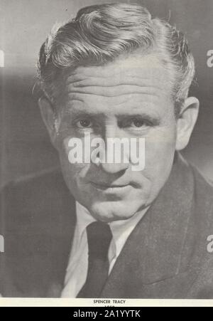 Spencer Tracy (1900-1967), American film actor, winner of two Best Actor Academy Awards for Captain Courageous (1937) and Boys' Town (1938). Stock Photo