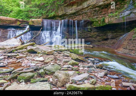 Great Falls of Tinkers Creek in Viaduct Park. Bedford. Ohio. USA Stock Photo