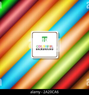 Abstract stripe diagonal pattern colorful gradients color background with space for your text. Vector illustration Stock Vector