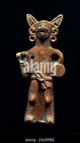 Aztec God of Death; Ceramic sculpture of Mictlantecuhtli, found in ...