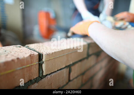 Man using special tools for work Stock Photo