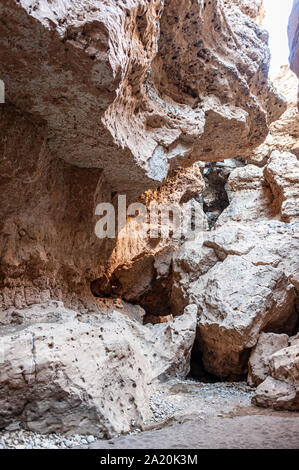 Impression of Sesriem Canyon, in the Hardap region of Namibia, during sunset. Stock Photo