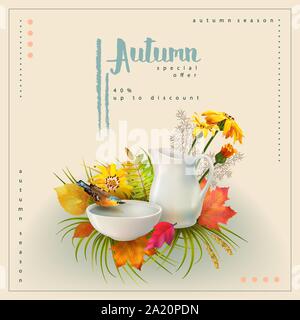 Autumn Poster Template Stock Vector