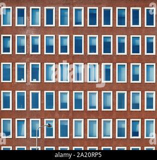 Building facede regular rows of windows Stock Photo
