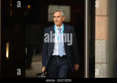 Manchester, UK. 30th Sept, 2019. John Redwood, MP for Wokingham, at the Conservative Party Conference at the Manchester Central Convention Complex, Manchester on Monday 30 September 2019 (Credit: P Scaasi | MI News) Credit: MI News & Sport /Alamy Live News Stock Photo