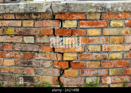 Broken brick wall Stock Photo