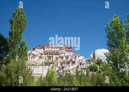 view at Thiksey monastery in Ladakh, India Stock Photo