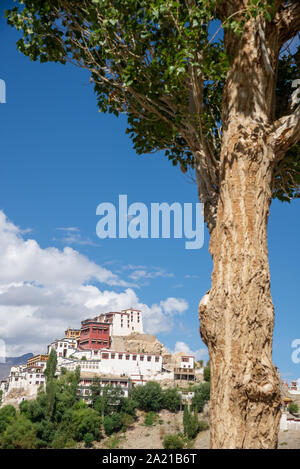 view at Thiksey monastery in Ladakh, India Stock Photo