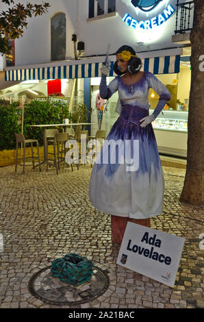 Festival of Living Statues in Albufeira, Portugal Stock Photo