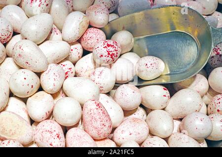 Colorful Easter eggs chocolate candies Stock Photo