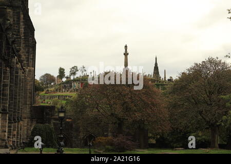 Glasgow Necropolis, adjacent to the cathedral Stock Photo