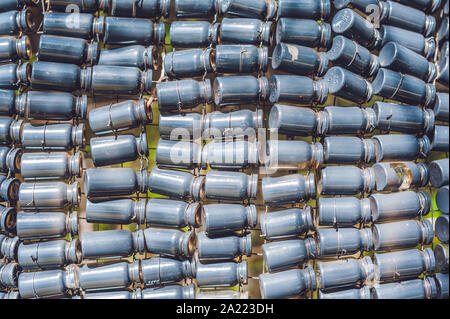 Background made from recycled cans medical Stock Photo