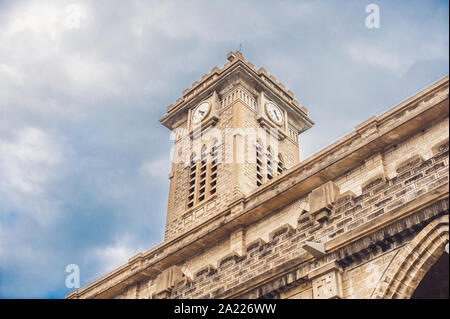 Beautiful stone Catholic Cathedral. Nha Trang Cathedral in Nha Trang, Vietnam Stock Photo