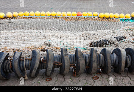 Fishing equipment, Cuxhaven, Lower Saxony, Germany, Europe Stock Photo