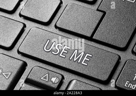 button on pc keyboard Stock Photo