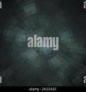 Abstract black shiny concentric mosaic vector background. Stock Vector