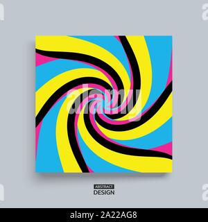 Abstract swirl background. Cover design template. Vector illustration. Stock Vector