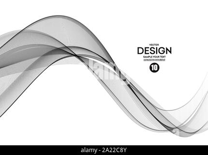 Abstract colorful vector background, color wave for design brochure, website, flyer. Stock Vector