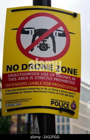 No Drone Zone Stock Photo