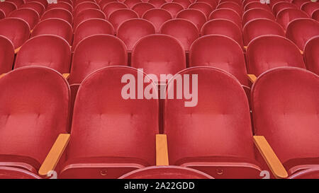 buyRed chairs on Theater, cinema, Stock Photo