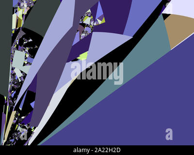 Fractal image: glowing colored stripes and lines. Stock Photo