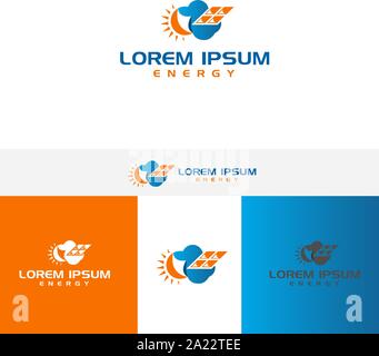 Color Sun cloud icon isolated on background. Modern flat pictogram, business, marketing, internet concept. Trendy Simple vector symbol for web site de Stock Vector