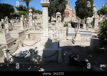 Alexandria, Egypt, Greek Orthodox cemetery Stock Photo