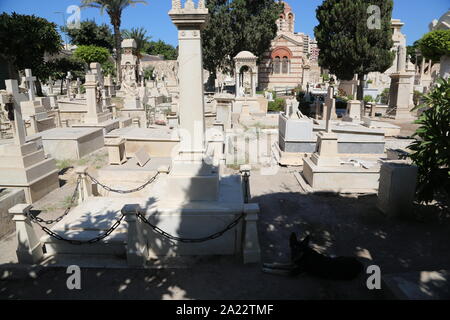 Alexandria, Egypt, Greek Orthodox cemetery Stock Photo