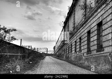 Derelict station, Mayfield Station, next to Piccadilly Station, Mayfield Street, Manchester, UK Stock Photo