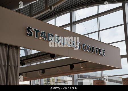 Starbucks cafe front Stock Photo