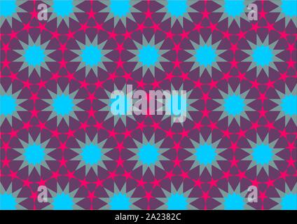 Elegant and decorative border of Hindu and Arabic inspiration of various colors Stock Vector