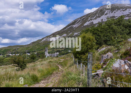 Dunlewey abandoned Church Stock Photo